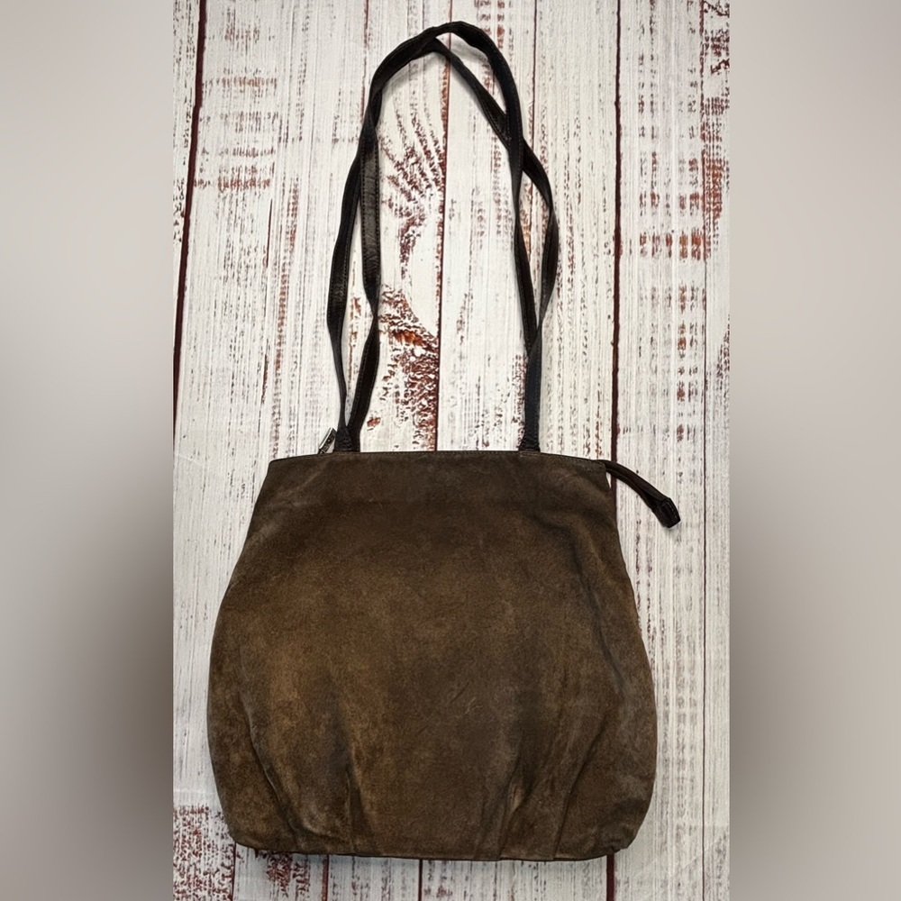 Braccialini Brown Suede Shoulder Bag - Picture 6 of 11